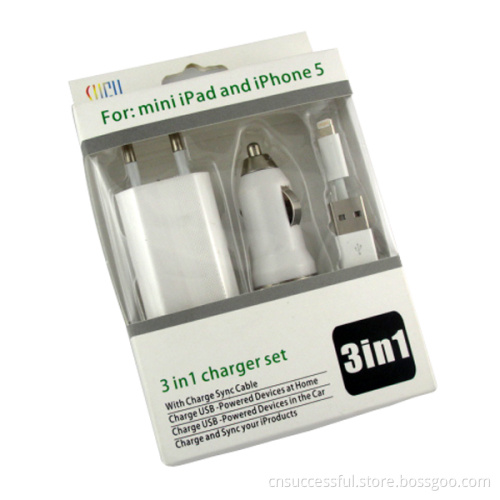 New 3 in 1 Charger Set for iPhone5 in High Quality